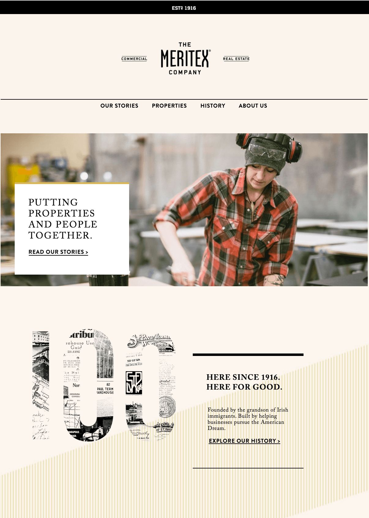  Meritex website homepage 